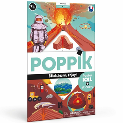 Edukativni poster s nalepnicama Otkrića: Volcans 7+
