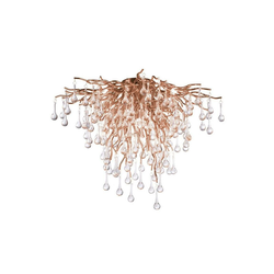 Paul Neuhaus 8091-11 - Plafonski luster ICICLE 9xG9/40W/230V prečnik 50 cm mesing