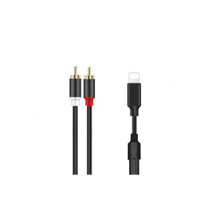 X WAVE Kabl Lighting iPhone na 2RCA, 1.2m, Crni