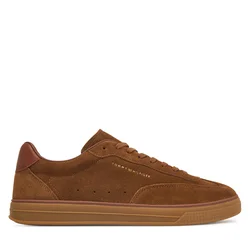 Superge Tommy Hilfiger Th Lo Lux Suede Sneaker FM0FM05997 Rjava