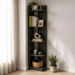 Hanah Home polica za knjige Aura, 37,8 cm, antracit