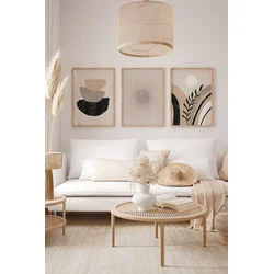 Wallity slika 3Dartsoho131, 3 dijela, 33 x 48 cm