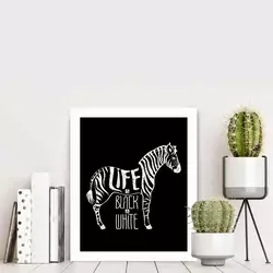 Wallity Dekorativna uramljena slika, 23.5x28.5cm, Šarena