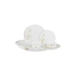 Madame Coco Porcelanski set za ručavanje za 6 osoba Alvin, 30 delova, Beli
