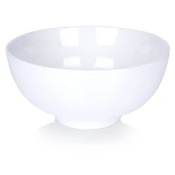 shumee Velika bela porcelanasta skleda za ramensko juho, solate, prigrizke 20 cm 1,6 L