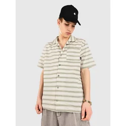 Blue Tomato Ethno Striped Linen Shirt green
