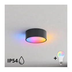Brilagi - LED RGBW kupatilsko stropno svetlo CLARE 1xE27/12W/230V O 20 cm antracit IP54