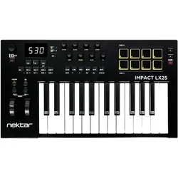 Nektar Impact LX25 mk3 Black MIDI keyboard