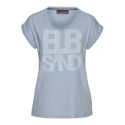 Elbsand Majica pastelno modra/svetlo modra