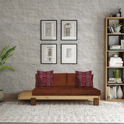 ATELIER DEL SOFA Ležaljka - sofa Naturel Tile Red CPT8373 200