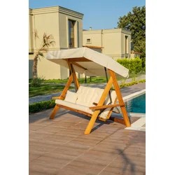 Hanah Home Baštenska ljuljaška Lyon 2400 175x190x70cm Bež