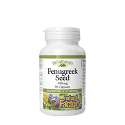 Natural Factors – Semena grškega sena 500 mg, HerbalFactors (90 kapsul)