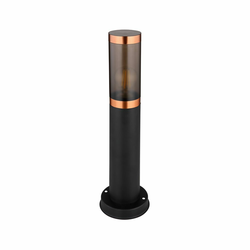 Globo 3158BC - Spoljna lampa BOSTON 1xE27/23W/230V IP44 45 cm crna/bakar