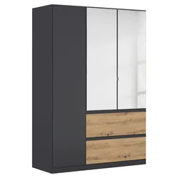Rauch Möbel omara S KLASIČNIMI VRATI, siva, hrast artisan