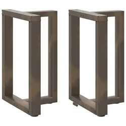 Noge za blagovaonski stol T-oblika 2 kom Crne 60x35x(72-73) cm Čelik