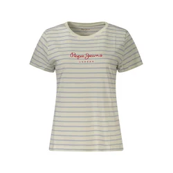 Pepe Jeans Majica MAE  opal / karminsko rdeča / naravno bela
