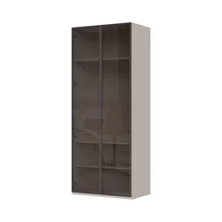 JELA Plakar sa aluminijumskim ramom P2-2AL - Kolekcija Opera - Kašmir mat lak/AL Ram kašmir - 92x224x56cm