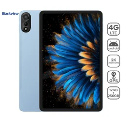 Tablet 11.97 Blackview MEGA 2 LTE 1200x2000 IPS 60Hz/12GB/256GB/8MP-16MP/FPR/Android 14/Blue