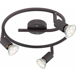 GLOBO 57382-3L - LED spot svetiljka OLIWA 3xGU10/3W/230V crna