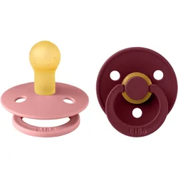 BIBS Cucle, 0-6m, 2 komada, Dusty pink & Elderberry