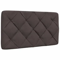Vidaxl Blazina za vzglavje temno rjava 90 cm blago