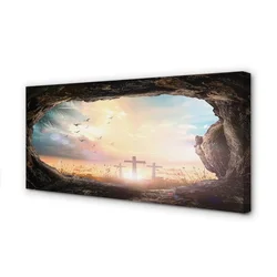 tulup.si Slika na platnu Jama prečka ptice 125x50 cm