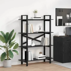 Polica Crni hrast 100 x 33,5 x 140 cm Konstruirano drvo