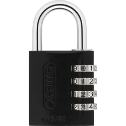 Abus 145/40 obešanka na številke črna
