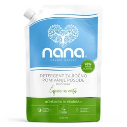 DETERGENT ZA ROČNO POMIVANJE POSODE NANA ČAJEVEC IN META EKO POLNILO, 1030 ml