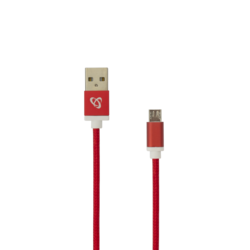 SBOX KABEL USB A Muški -> MICRO USB Muški 1.5 m Crveni, (08-usb-10315r)