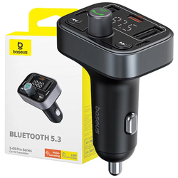 Baseus FM Transmitter S-09 Pro, Bluetooth (black)