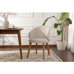 HANAH HOME Set 2 stolice Bentley White Dark Oak