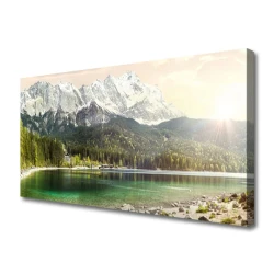 tulup.si Slika na platnu Gore forest lake landscape 120x60 cm