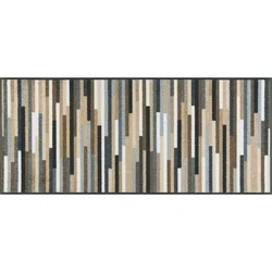 wash+dry PREDPRAŽNIK Mikado Stripes 60/140 cm potiskano rjava, siva, bež