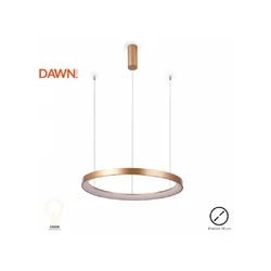 VESTA LED Luster 365 60W 3000K O 780 mm brušeno zlato