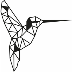 WALLXPERT Dekorativni metalni zidni dodatak Bird