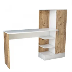 Hanah Home CT2 AW Radni sto, Smeđe-beli