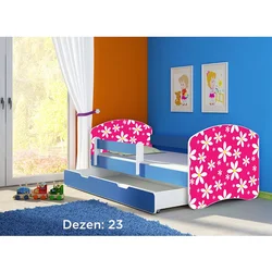 Deciji krevet ACMA II 180x80 F + dusek 6 cm BLUE23