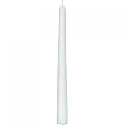 Koničaste (antične) sveče/bele/50kos/25cm/7ur