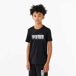 Majica za dječake crna s printom