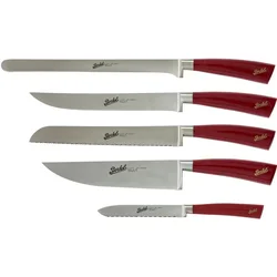 BERKEL Set 5 nožev Elegance chef Set Rdeči