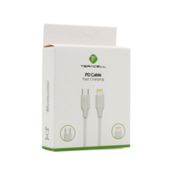 Data kabl Teracell Plus PD Type C za iPhone 11/12/13 lightning beli 2m
