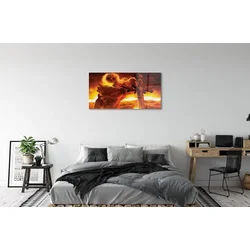 tulup.si Steklena slika Grozni oblika meča 125x50 cm 4 obešalnika