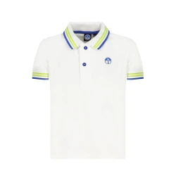 NORTH SAILS WHITE SHORT SLEEVED POLO SHIRT FOR CHILDREN