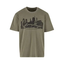 Karl Kani Majica Skyline kaki/črna
