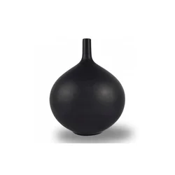 Keramička vaza 24 cm, mat crne boje