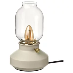 TÄRNABY Stona lampa, podesivog intenziteta bež, 25 cm