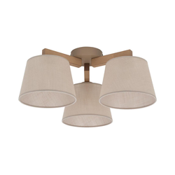 Brilagi - Plafonski luster LATTE SABIA 3xE27/15W/230V borovina/bež