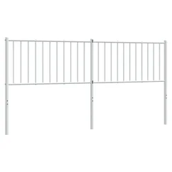 Vidaxl Kovinsko nadomestno vzglavje belo 180 cm