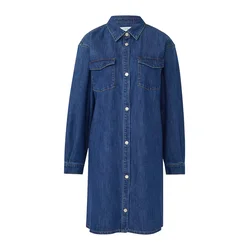COMMA Obleka moder denim